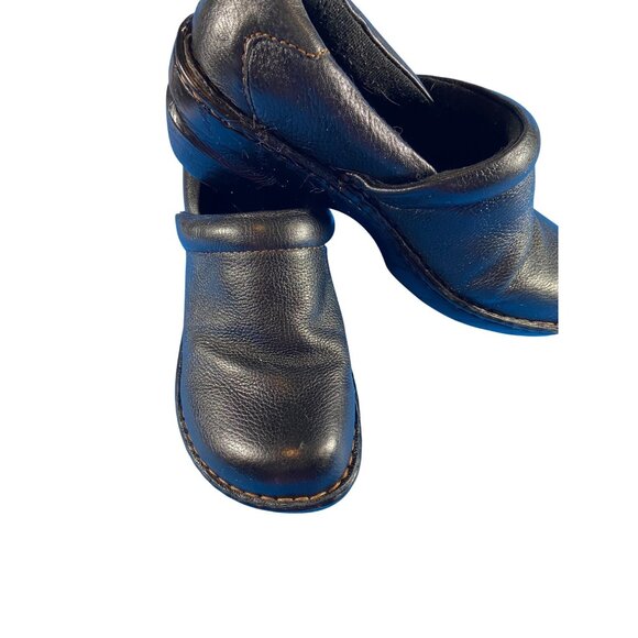 Mules/Clogs Slip-On Comfort Footwear Leather Womens Black Size 7 B.Ø.C. Brand - Picture 1 of 16